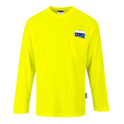 S579 Non ANSI Pocket Long Sleeve T-Shirt Yellow, X-Large