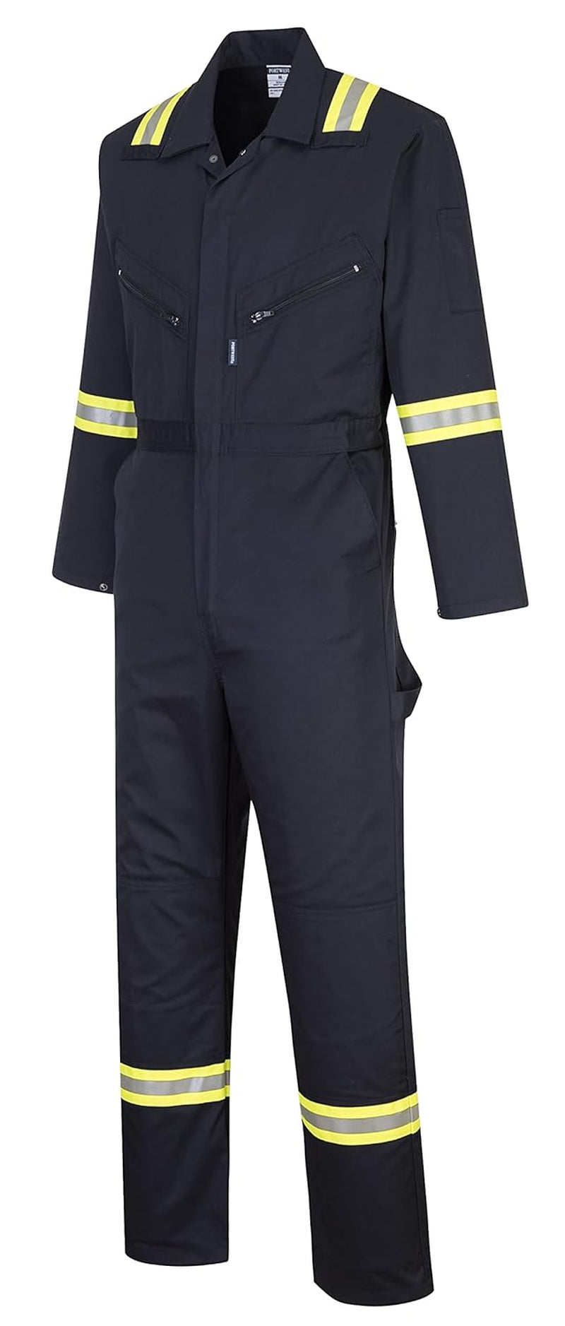 F128 Iona Xtra Reflective Coverall Navy, Small
