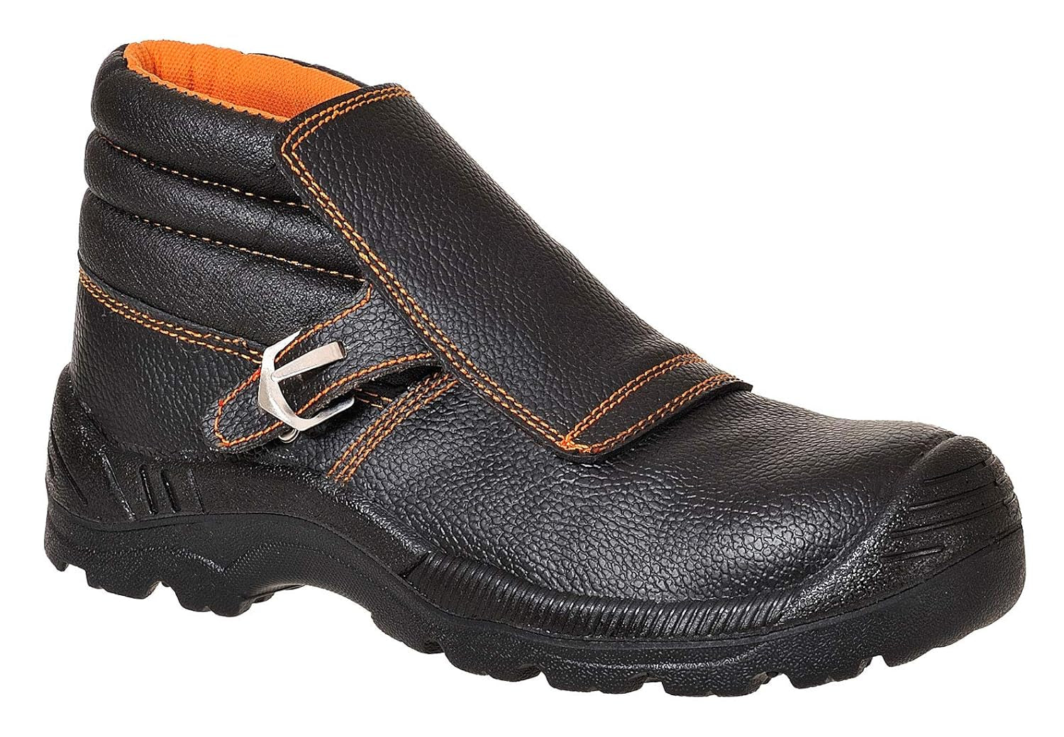 FW07BKR46 Compositelite Welders Boot, US Size 12 Split Leather, Black