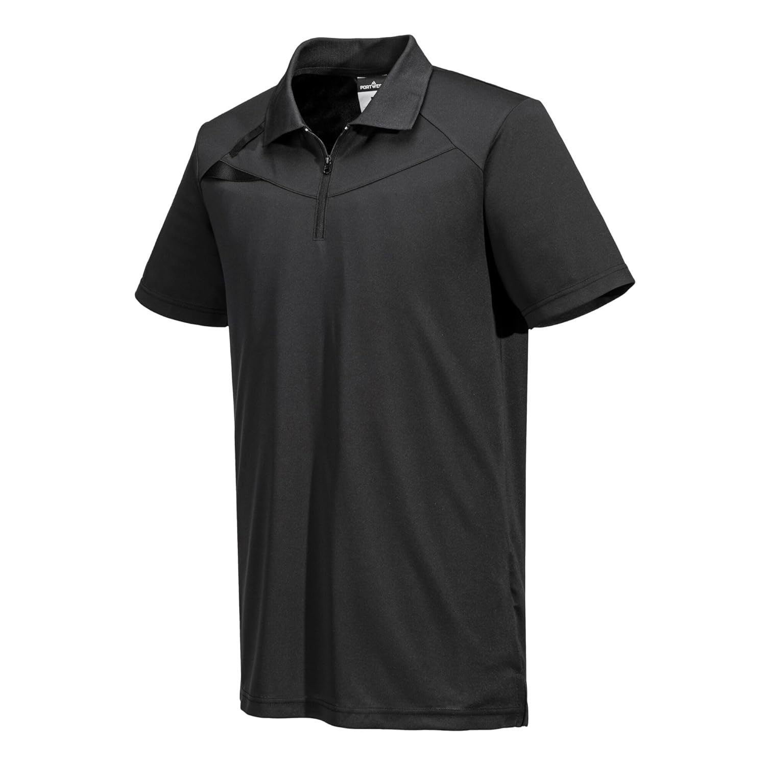 DX410 Men'S DX4 Polo Shirt - Short Sleeve Slim Fit Design All Black, Small
