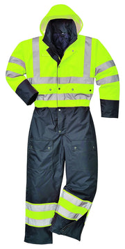 S485 Hi-Vis Contrast Coverall Yellow/Black, X-Large