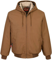 UFR48 Men'S Duck Quilt Lined Flame Resistant Winter Hooded Jacket