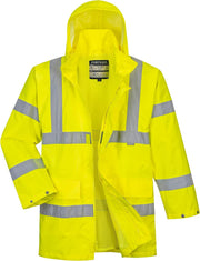 US160 Hi-Vis Lite Rain Safety Traffic Jacket Yellow, X-Large
