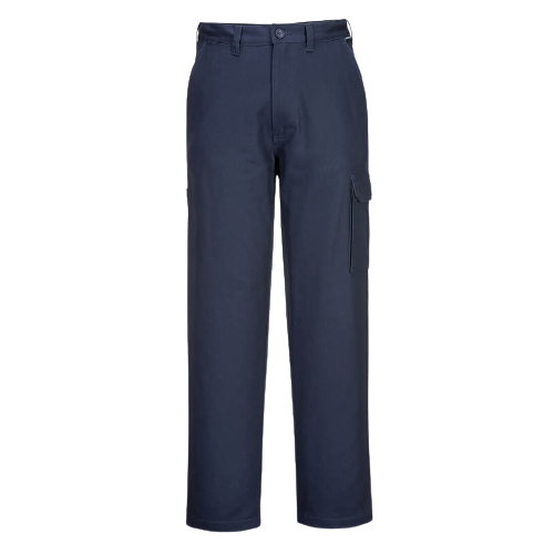 Portwest Cargo Pants Pre Shrunk Cotton Button Belt Adjustable Pant MP700-KarWorkwear