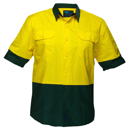 Portwest Hi-Vis Two Tone Lightweight Short Sleeve Shirt Reflecftive Safety MS802-KarWorkwear