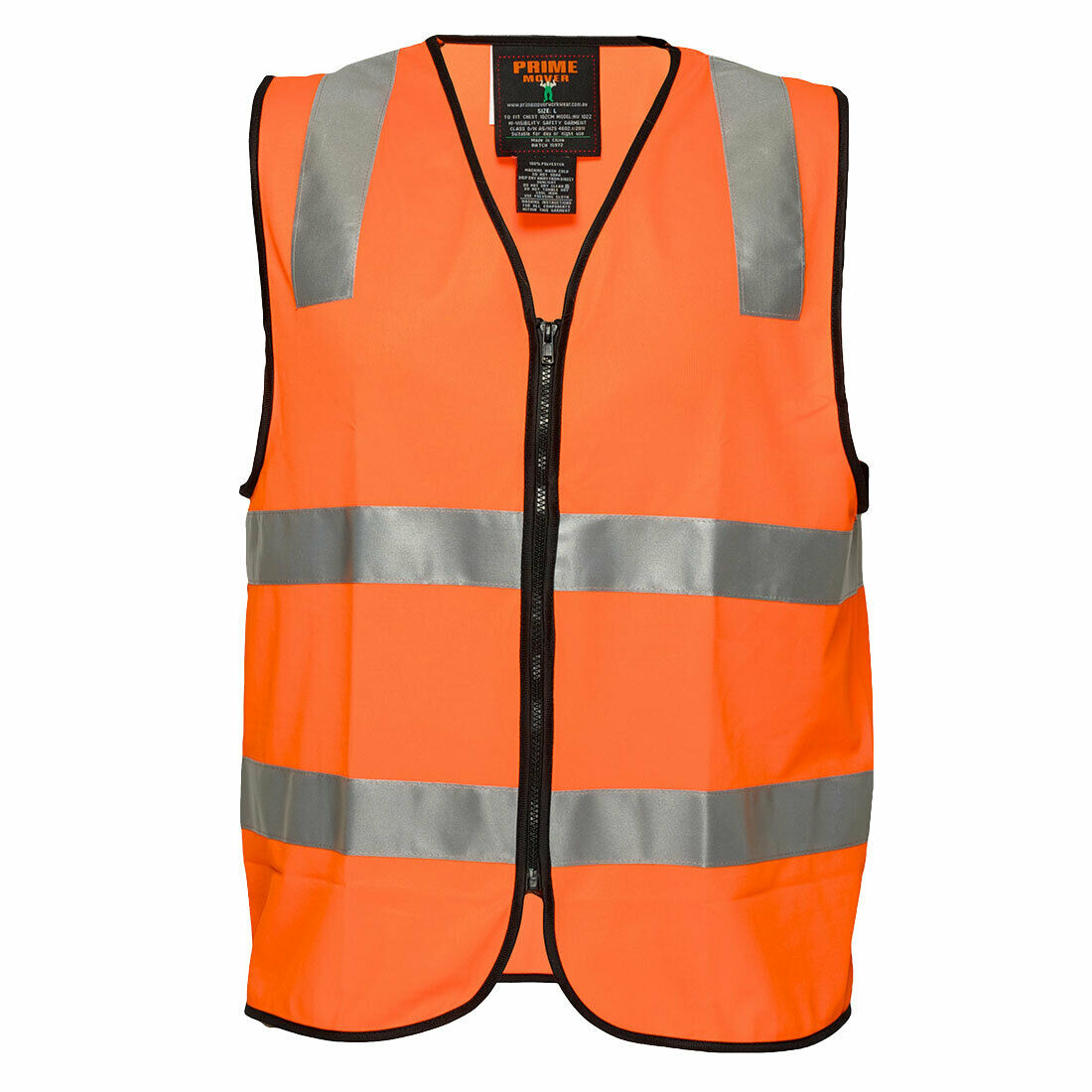 Portwest Staff Zip Vest D/N 2 Tone Hi Vis Reflective Tape Work Safety MZ107-KarWorkwear
