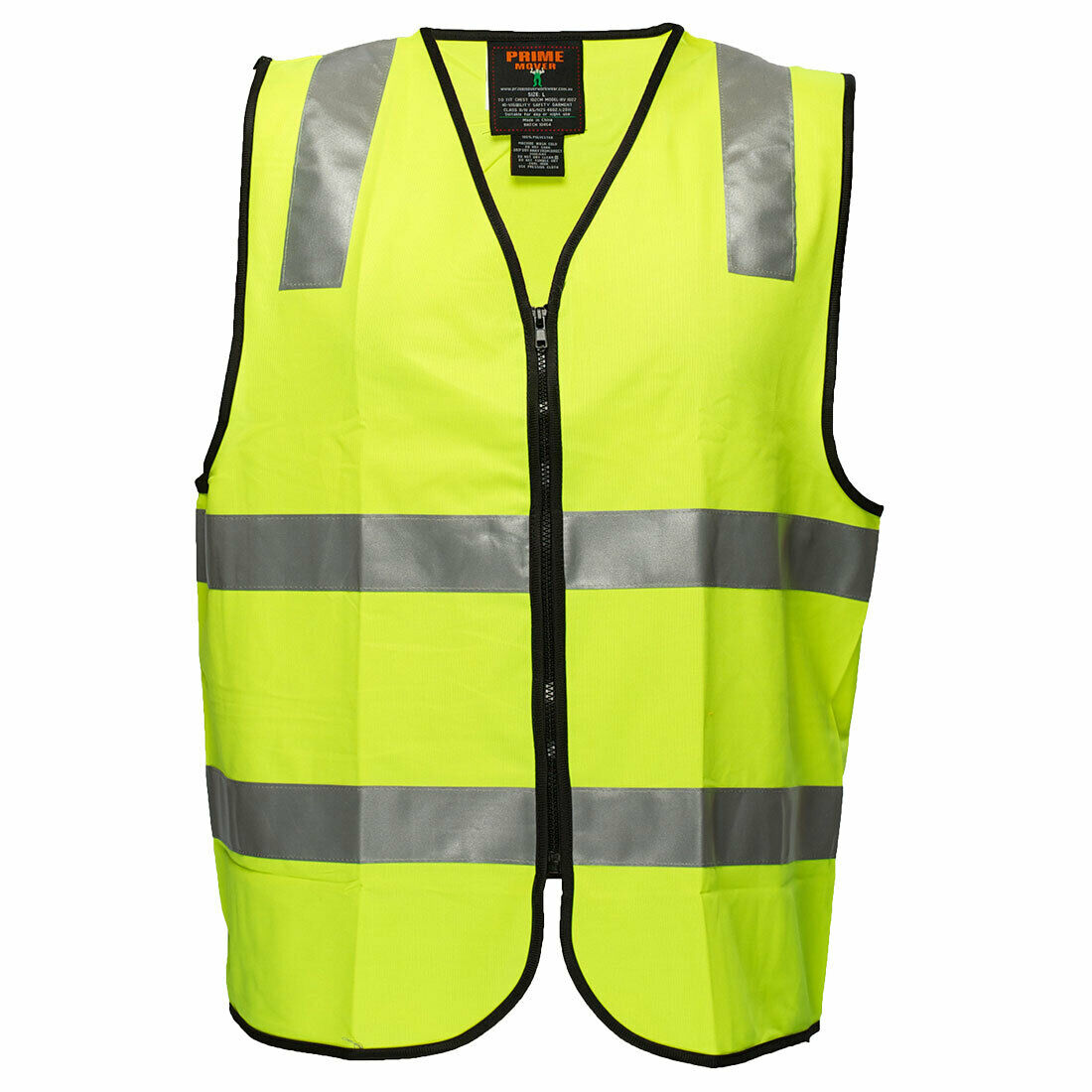 Portwest Security Zip Vest D/N 2 Tone Hi Vis Reflective Tape Work Safety MZ108-KarWorkwear