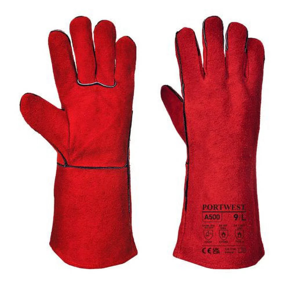 A500 ANSI Welders Gauntlet Red, X-Large-KarWorkwear