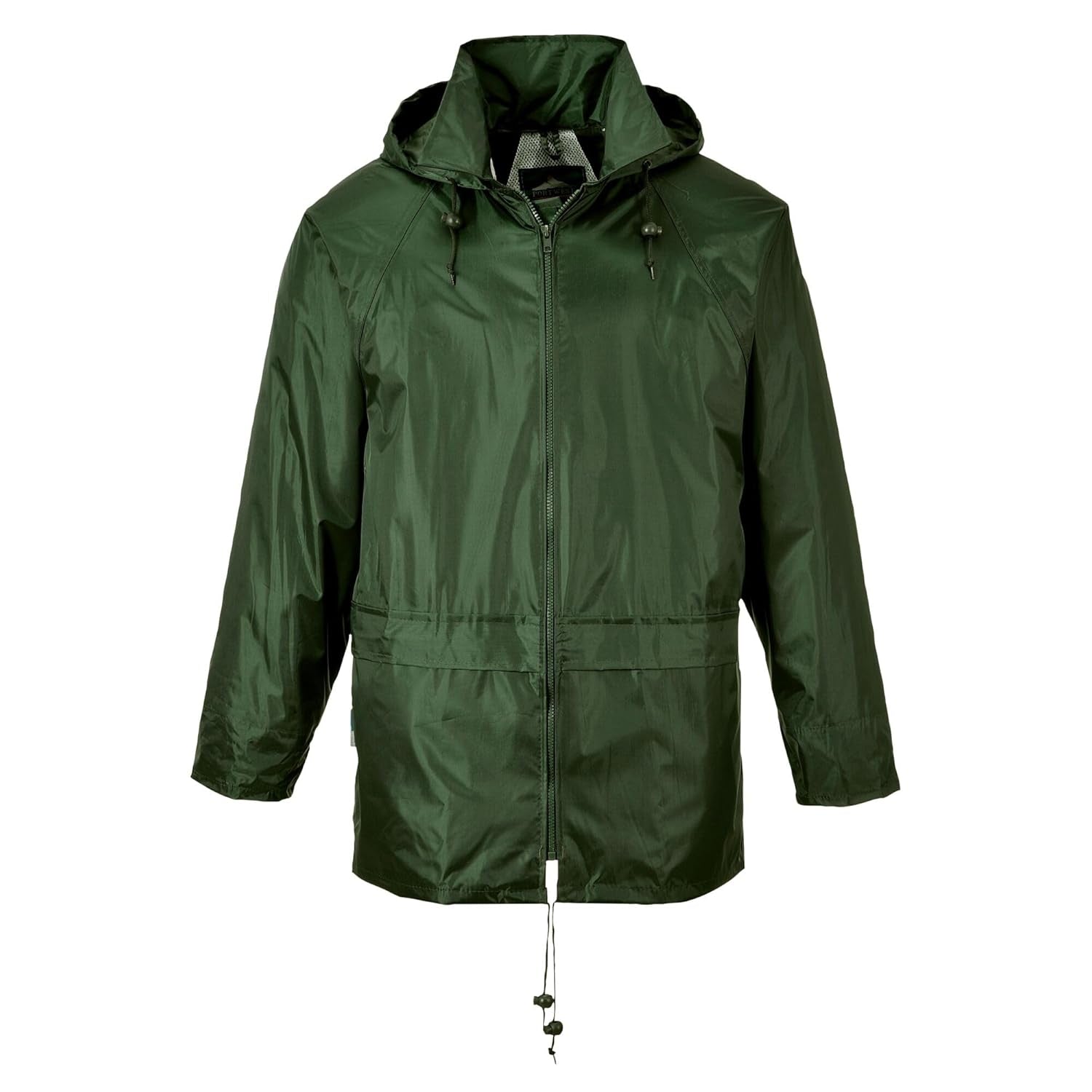 US440 Classic Waterproof Rain Jacket Wth Pack Away Hood & Sealed Seams, Black, Large