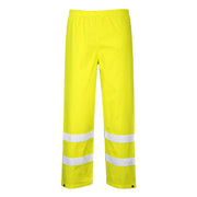 Hi-Vis Traffic Trouser Viz Work Cargo Work Pants Reflective Waterproof Rain ANSI E, Yellow, 4XL