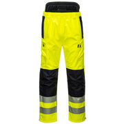 PW3 Hi-Vis Extreme Trousers, Color: Yellow/Black, Size: 4XL, PW342YBR4XL