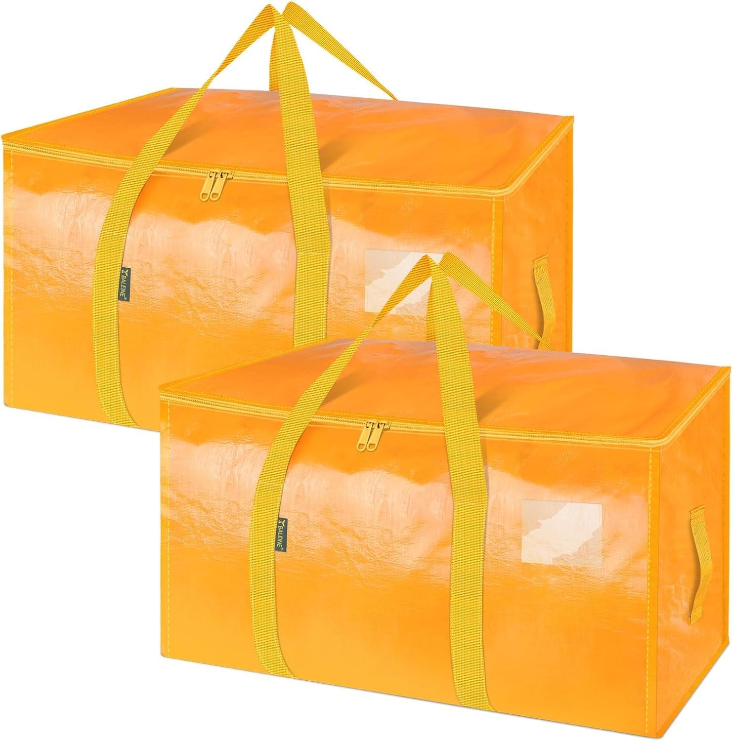 8-Pack Oversized Moving Bags with Reinforced Handles, Heavy-Duty Storage Tote for Clothes, Moving Supplies (Black, 8-Pack)