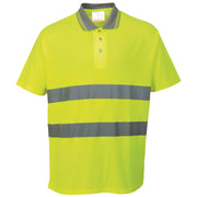 Cotton Comfort Reflective Safety Short Sleeve Polo Shirt (Pack of 2)-KarWorkwear