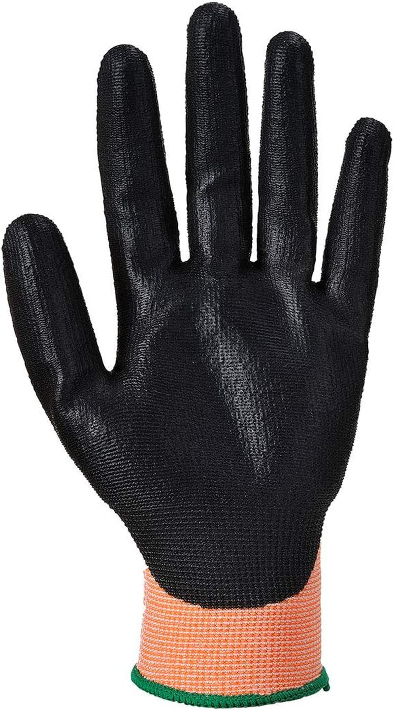 Amber Cut Glove - Nitrile Safety Work Wear Protective Gloves Coated ANSI 105, Large