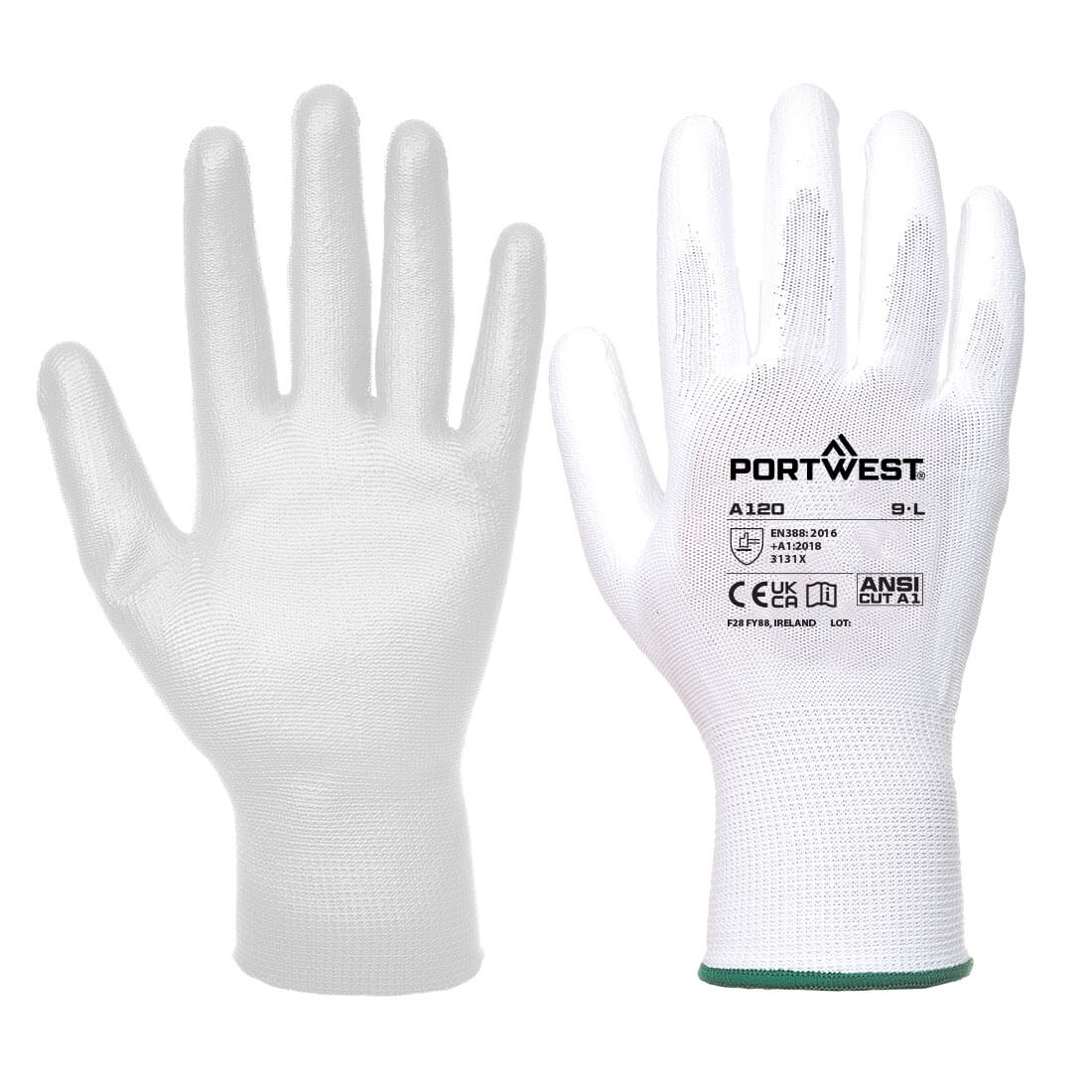 Portwest  PU Palm Coated Gloves Workwear A120 12 Pack