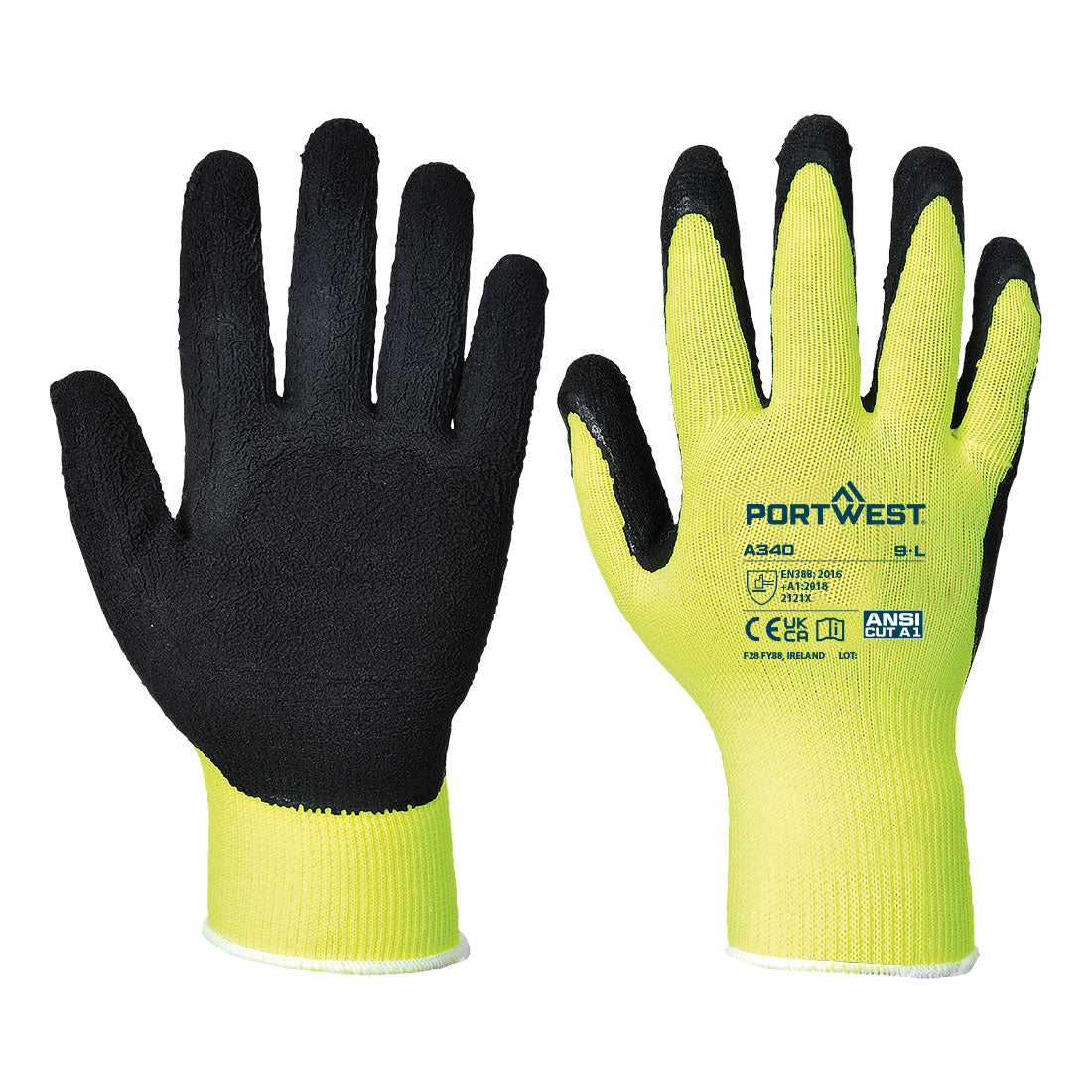 Grip 13 Latex Foam Hi-Vis Glove (12-Pack)