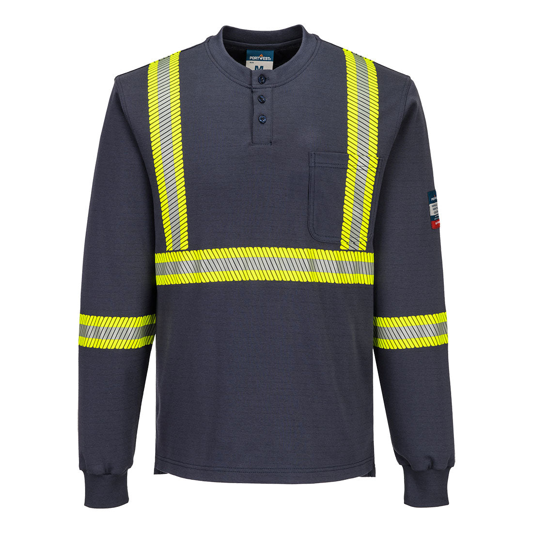 Bizflame Knit 2" X Back FR Henley