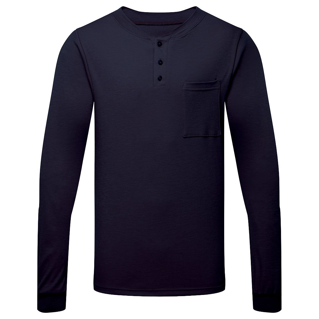 Frontline 6.9oz Henley Long Sleeve T-Shirt