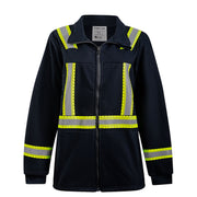 Striped Fleece Full Zip Jacket