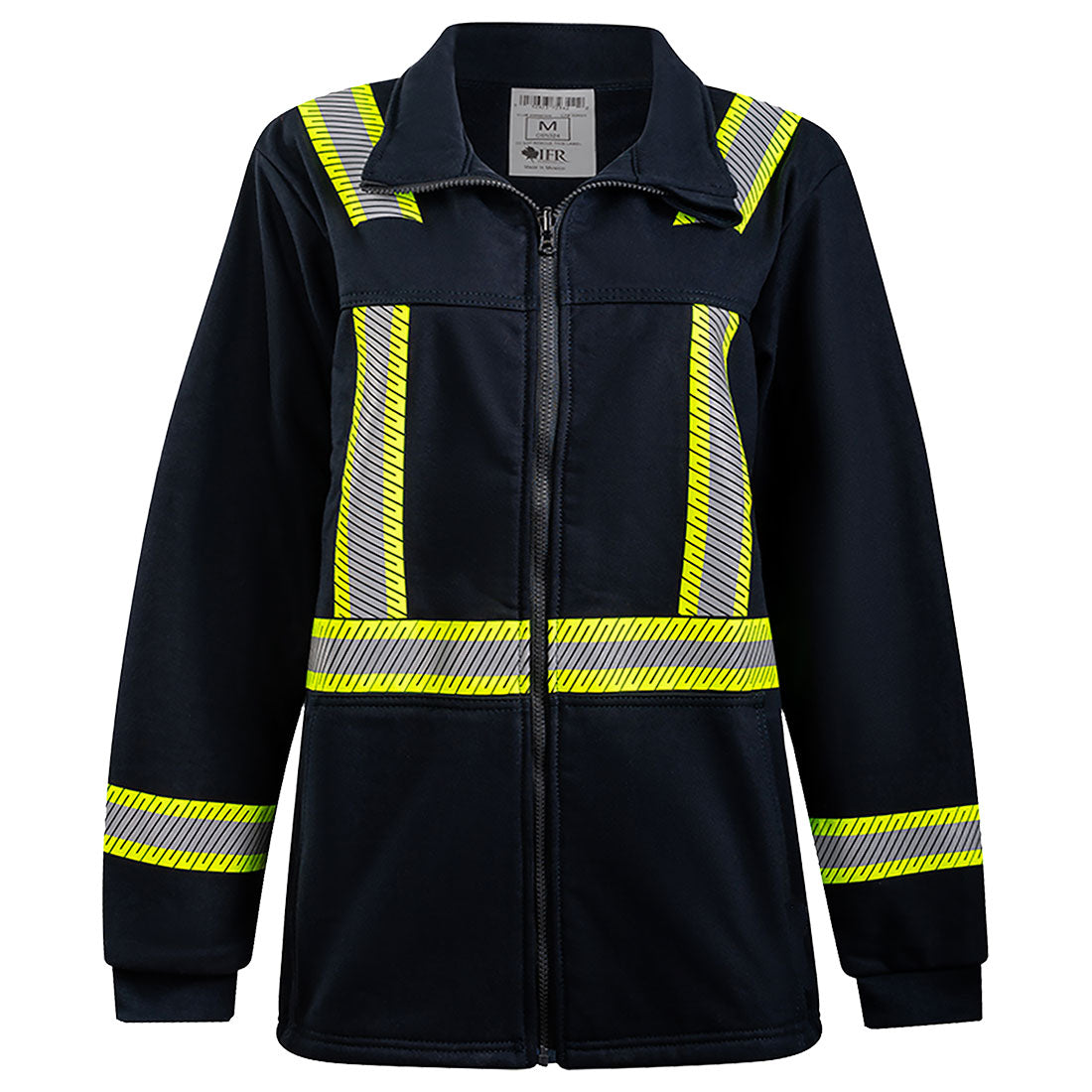 Striped Fleece Full Zip Jacket