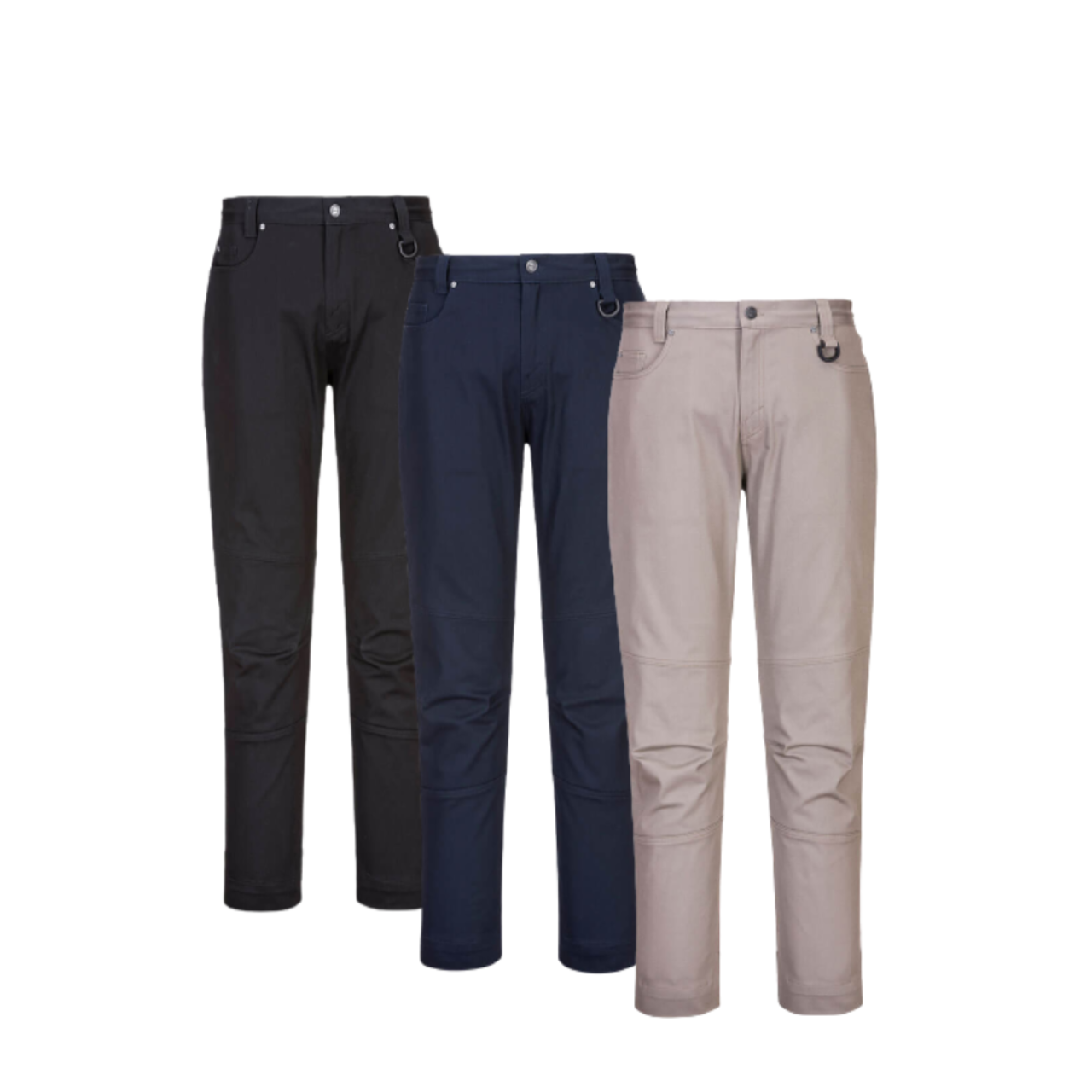 Portwest Ladies Stretch Slim Fit Work Pants Cotton Cargo Pants Comfort LP401-KarWorkwear