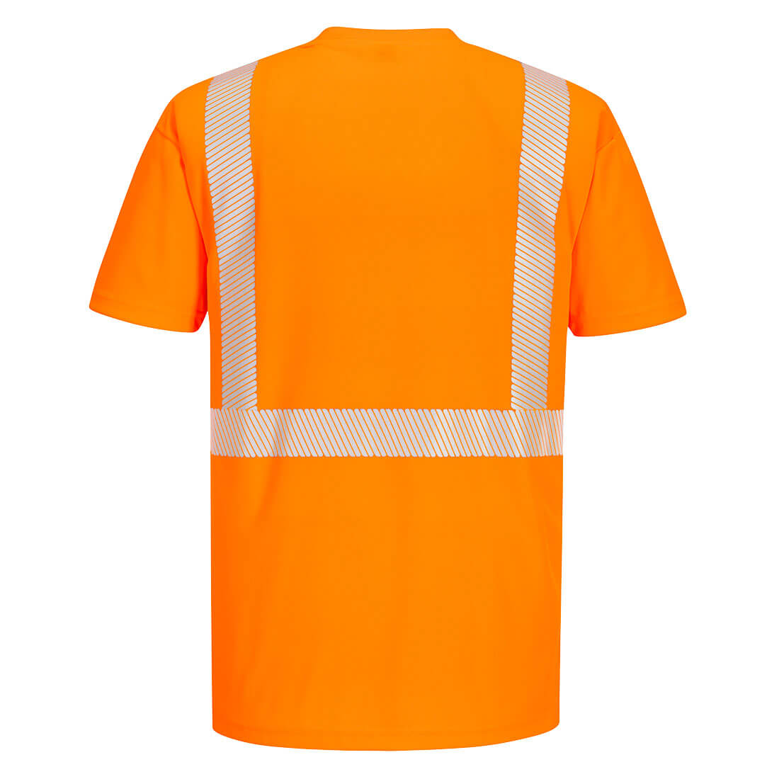 Portwest Men's Hi Vis Refelctive Tape Short Sleeve T-Shirt Orange S194
