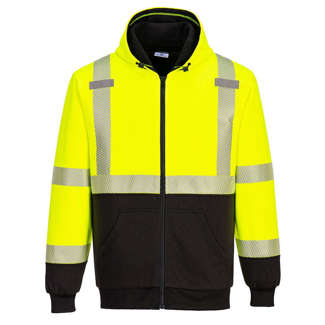 Hi-Vis Contrast Zipped Winter Hoodie