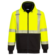 Hi-Vis Contrast Zipped Winter Hoodie