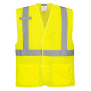 Economy Hi-Vis Band and Brace Mesh Vest