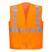 Economy Hi-Vis Mesh External Pocket Vest