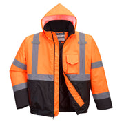 Hi-Vis Contrast Winter Bomber Jacket