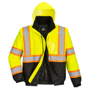 Hi-Vis Contrast Winter Bomber Jacket