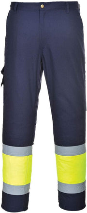 Hi-Vis 2-Tone Combat Trousers - E049, Yellow/Black, 3XL