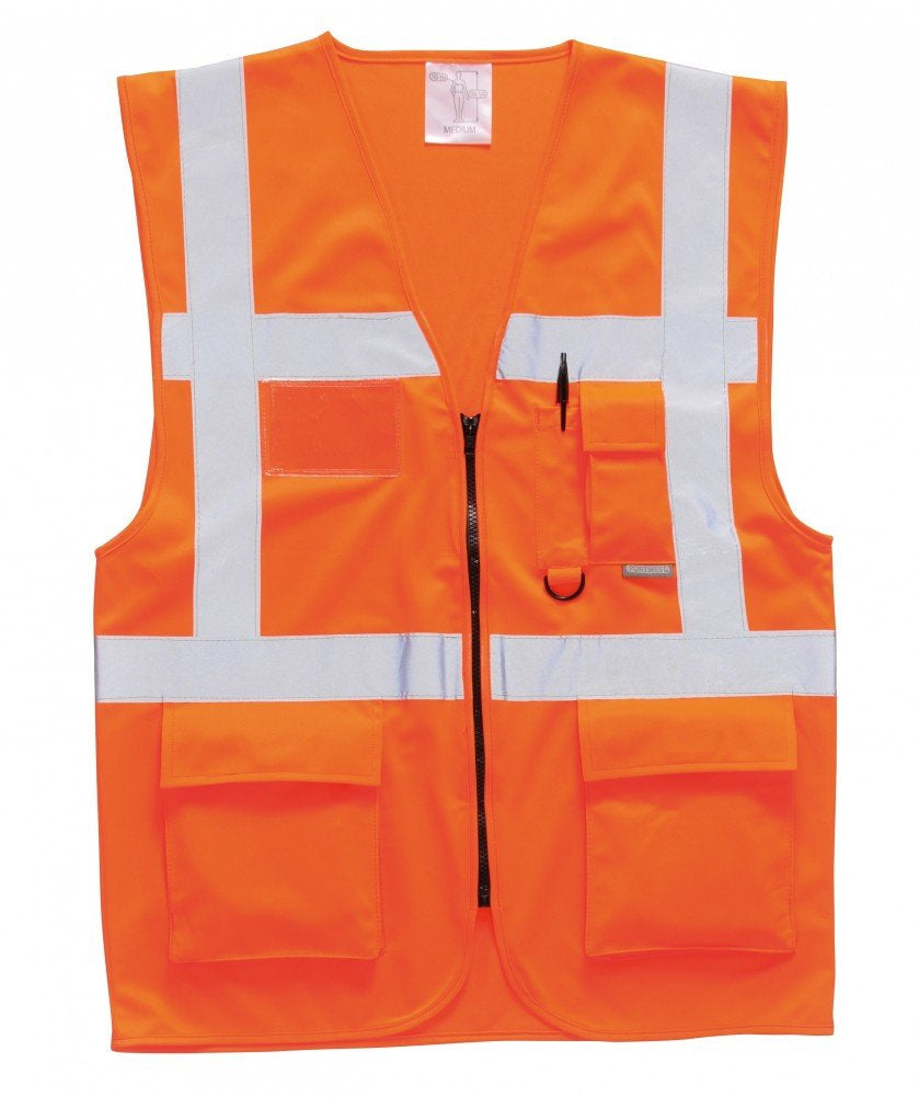 US476 Hi Vis Vest Berlin Executive Workwear, Yellow, 7X-Large
