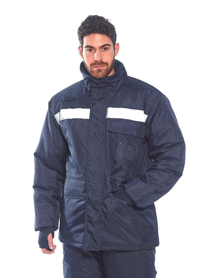Cold-Storejacket Freezer Storage Protection Work Wear Coat Thermal Visability, X Large
