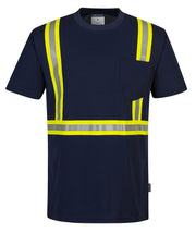 F131 Iona Xtra Enhanced Visibility T-Shirt Navy, X-Large