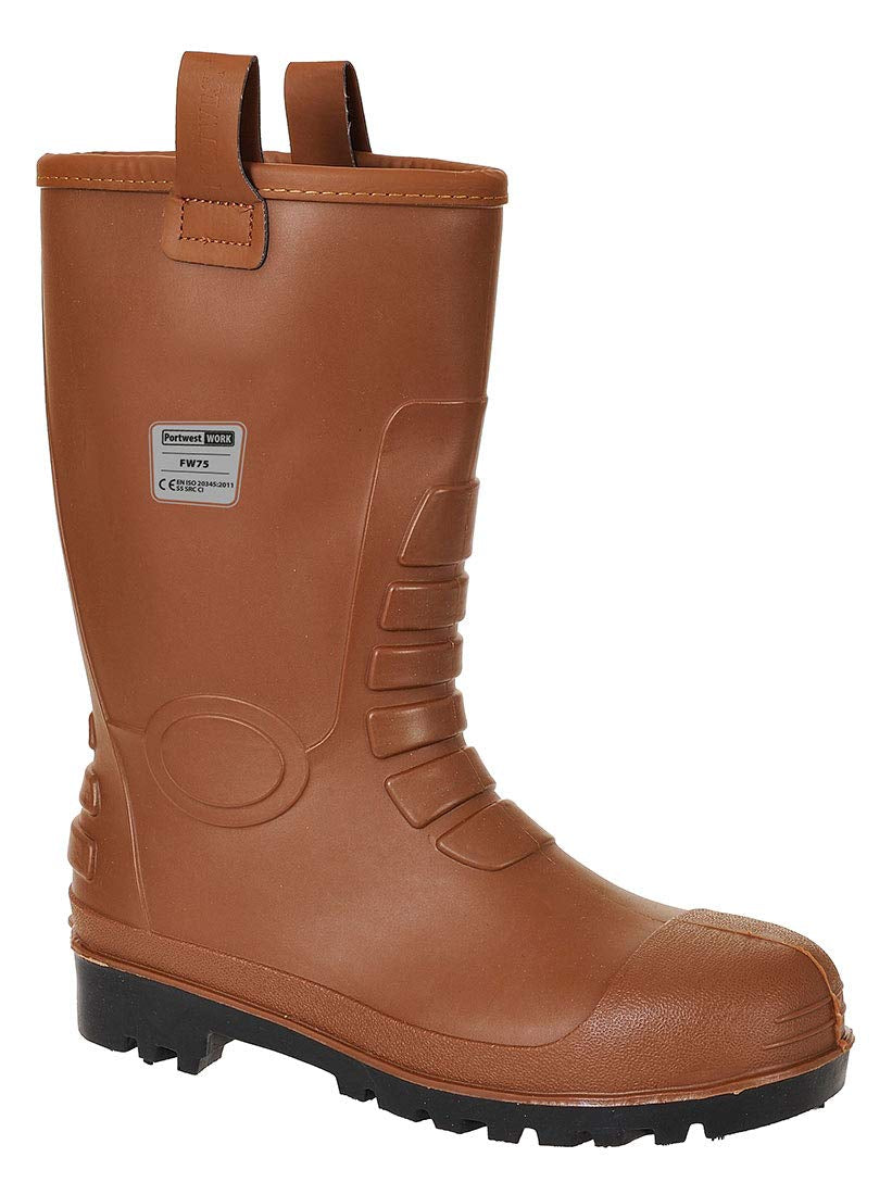 FW75 Neptune Fur Lined Rigger Boot with Protective Steel Toecap ASTM, Black, 10