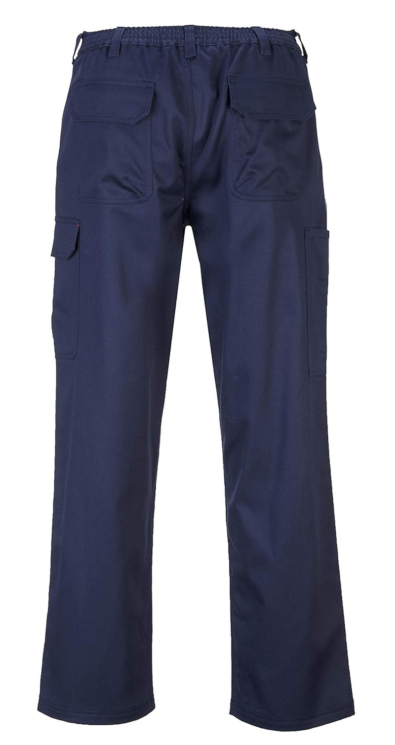 BZ31 Mens Safety Cargo Pants in Flame Resistant Bizweld ASTM NFPA, Navy, Larger