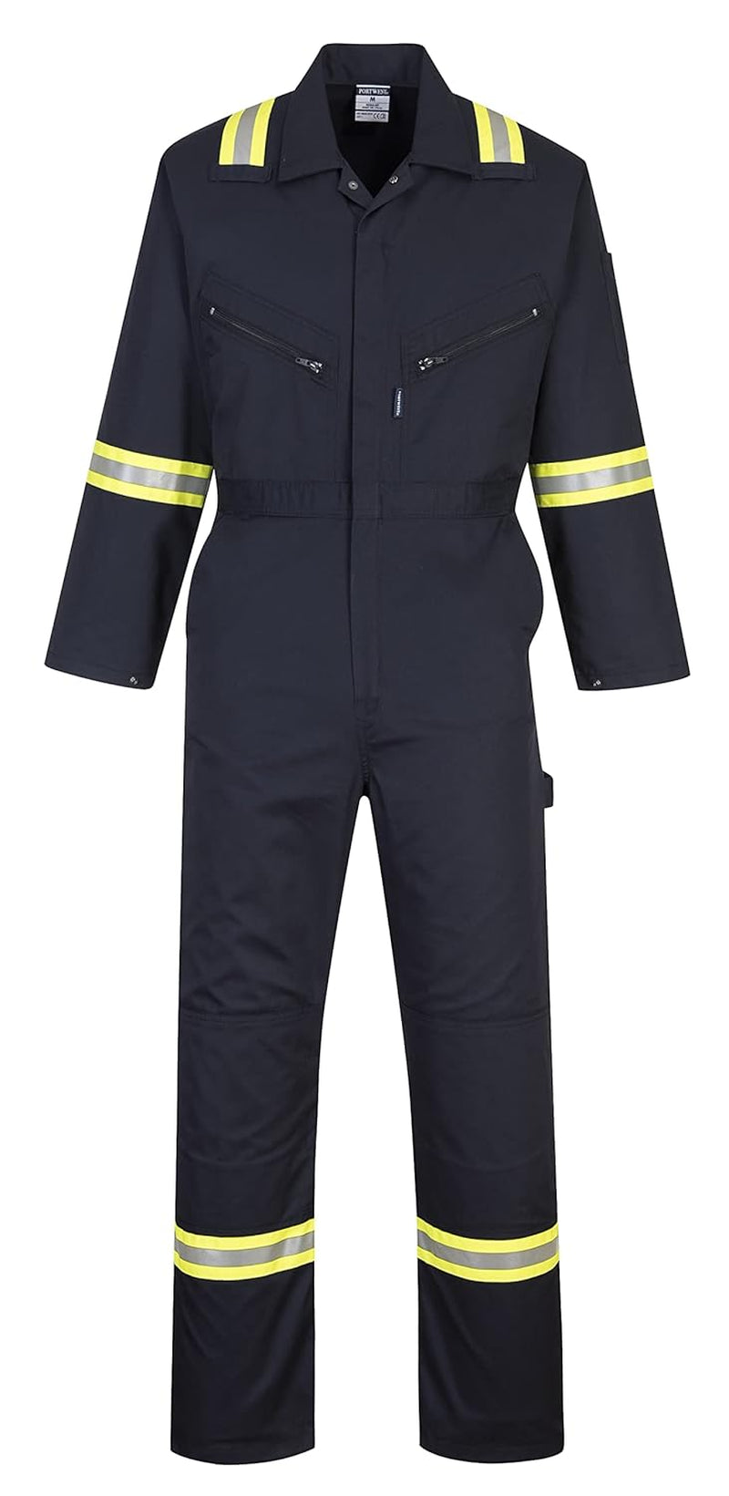 F128 Iona Xtra Reflective Coverall Navy, X-Large
