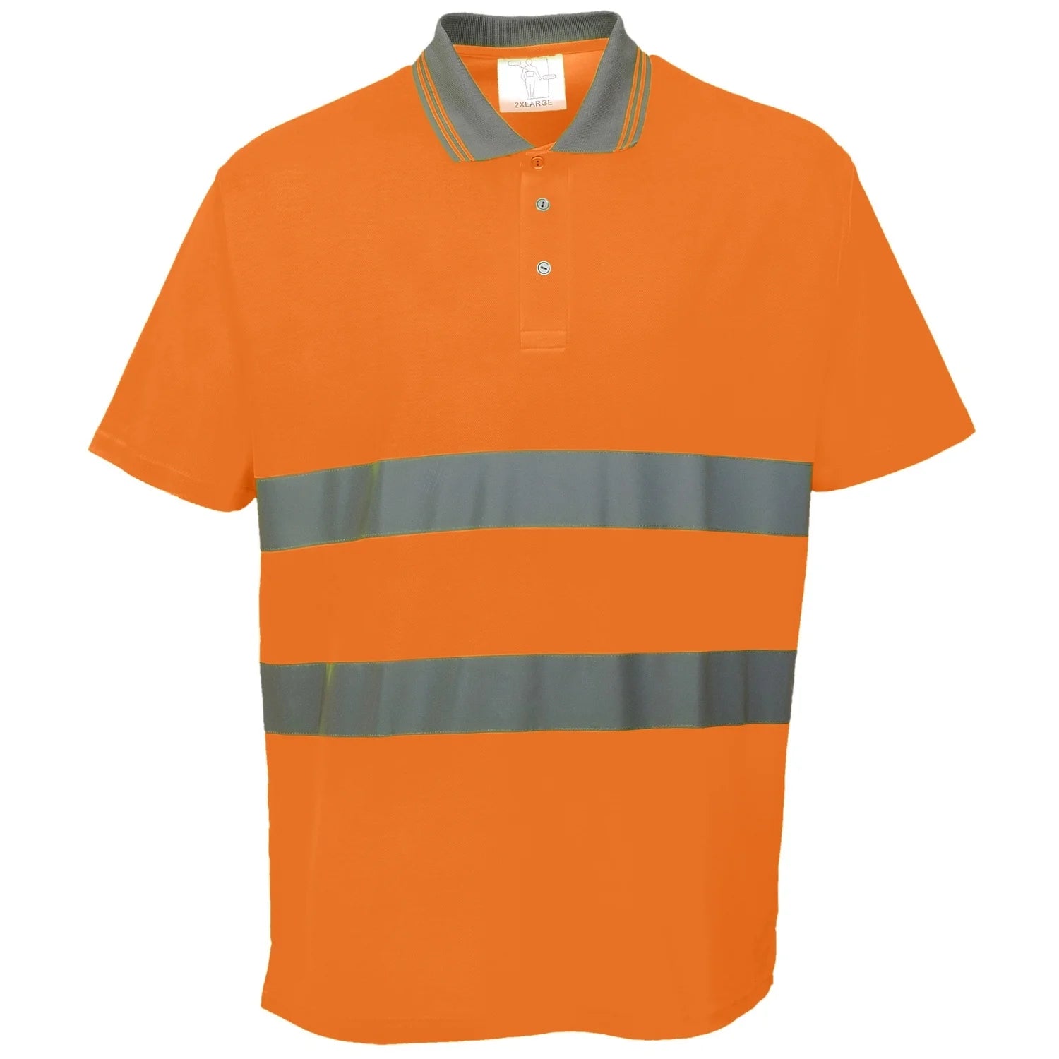 Cotton Comfort Reflective Safety Short Sleeve Polo Shirt (Pack of 2)-KarWorkwear