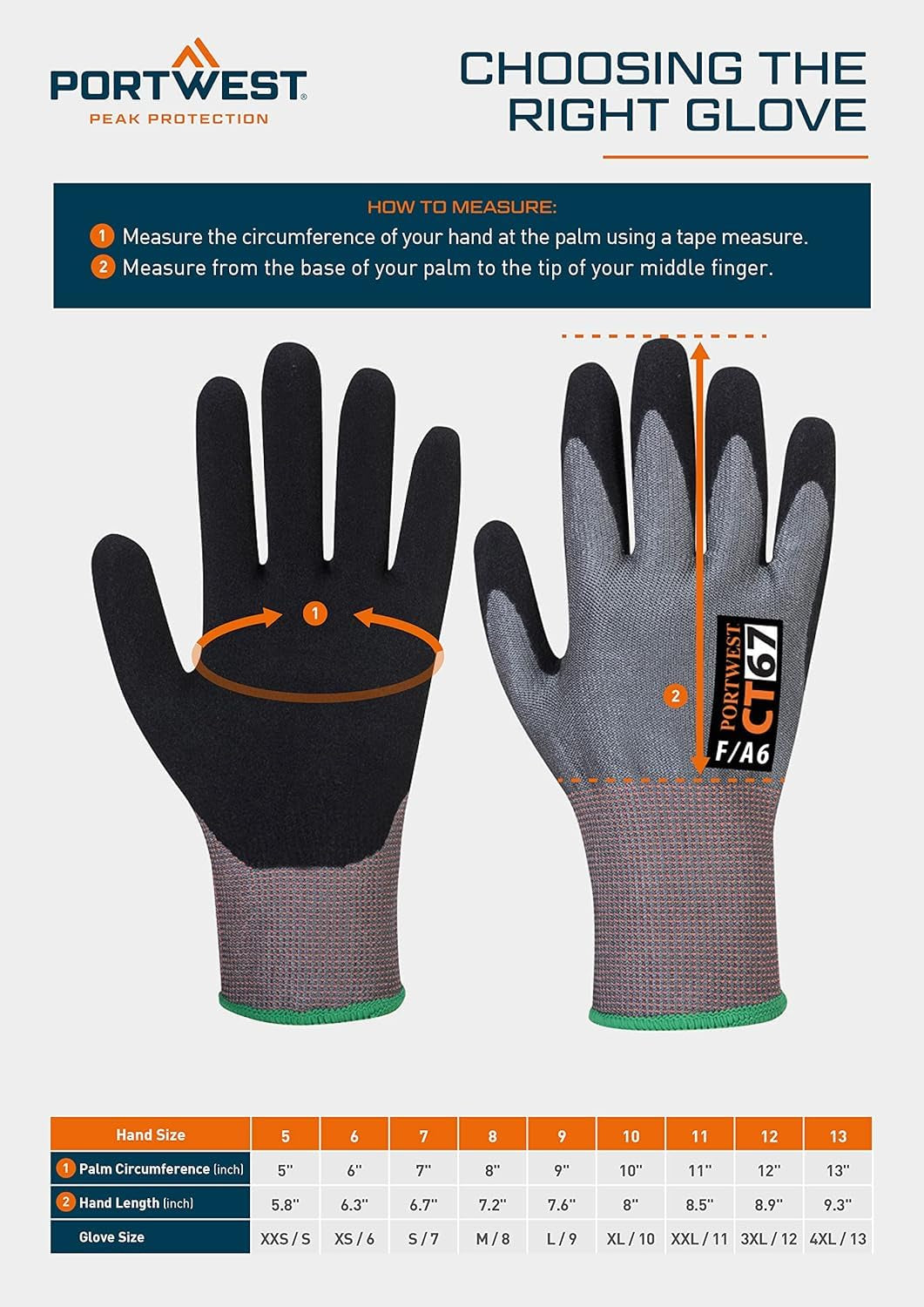 A745 anti Impact Safety Work Gloves - Premium Leather Cut Resistant and Impact Reducing Protective Work Gloves Grey, Medium